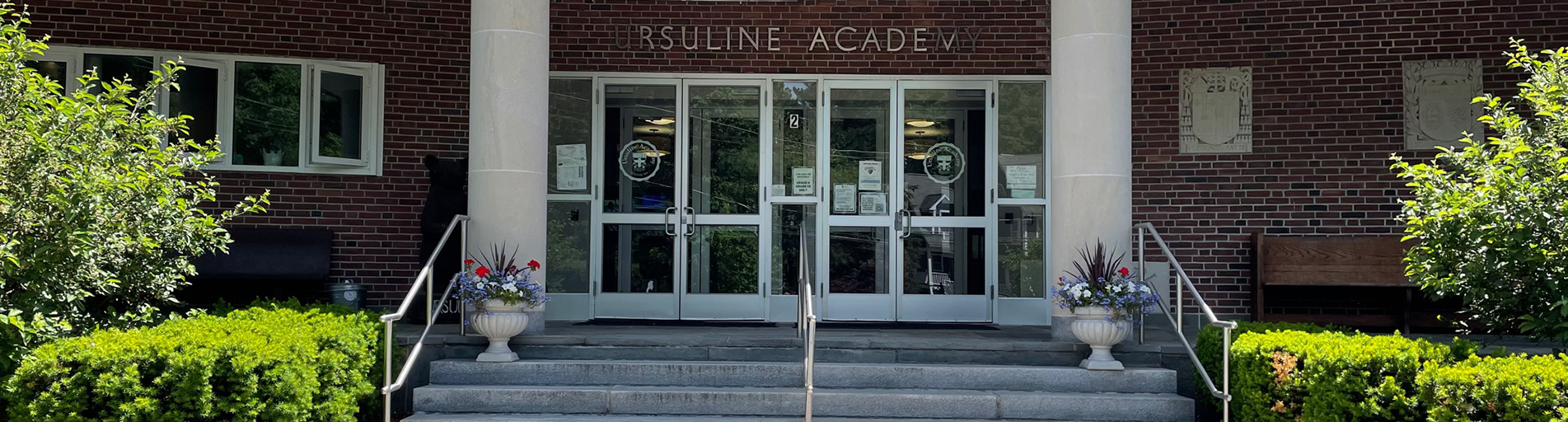 entrance to campus building